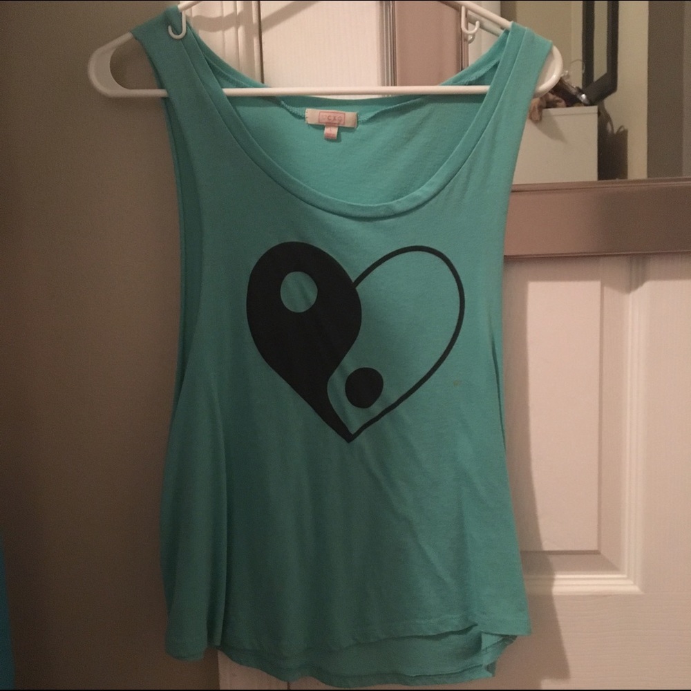 MAKE OFFERS!! Yin Yang Muscle Tee