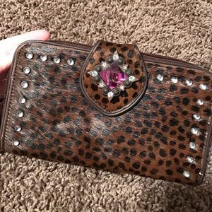 Cheetah print wallet