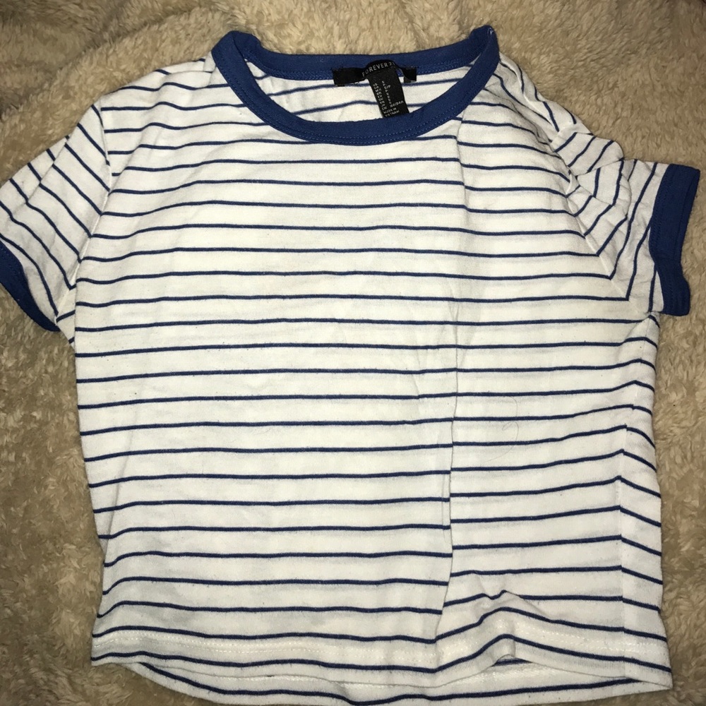 Striped crop top