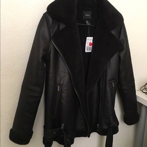 Forever 21 Bonded Faux Moto Jacket