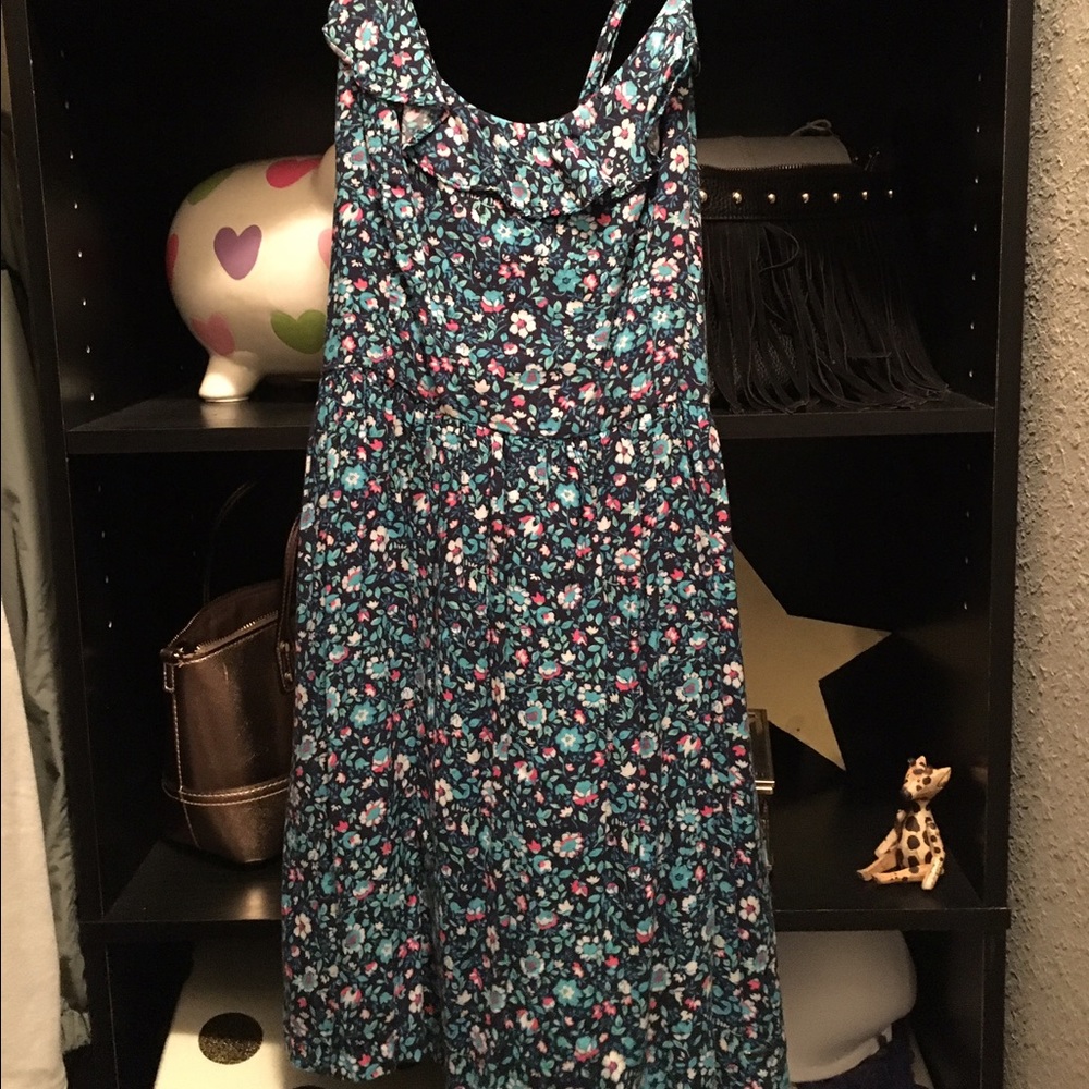 Hollister Flower Cross backing Mini Dress