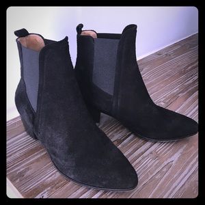IRO black suede ankle booties