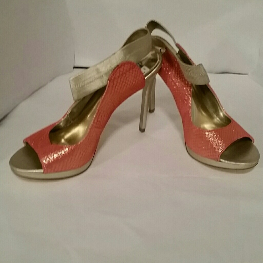 Carlos Pink and silver High Heels