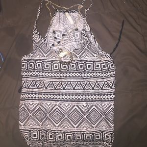 Camisole with necklace attached