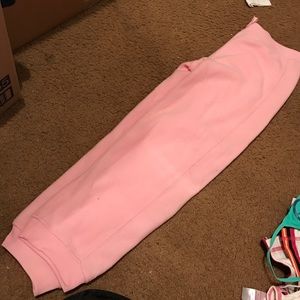 Light pink sweat pants