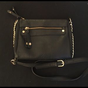 Nordstrom BP black crossbody bag with gold chain!