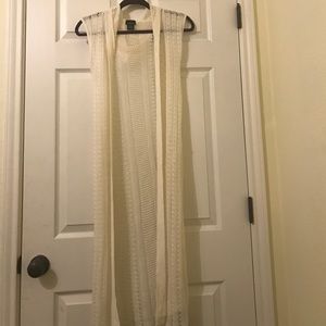 Rue 21 white acrylic cardagain