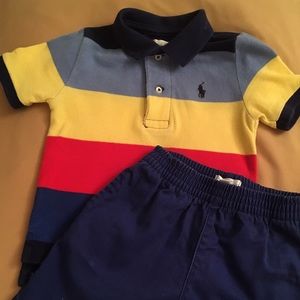 Ralph Lauren 12month old short set