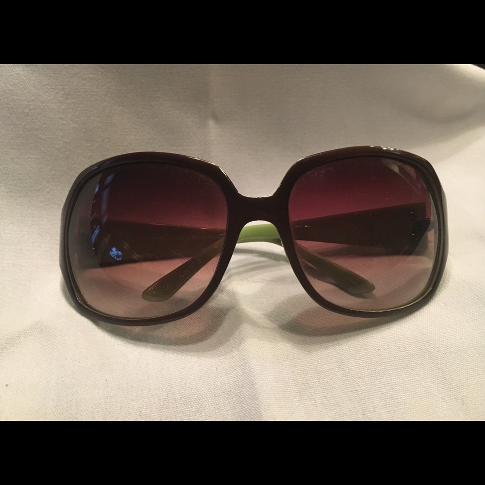 Sunglasses - green & brown