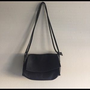 Black Leather Crossbody Purse