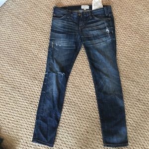Current/Elliott cropped boy skinny jean
