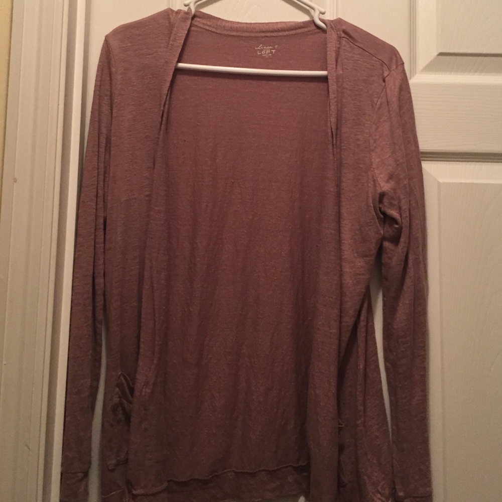 Loft Soft Purple/Mauve Cardigan