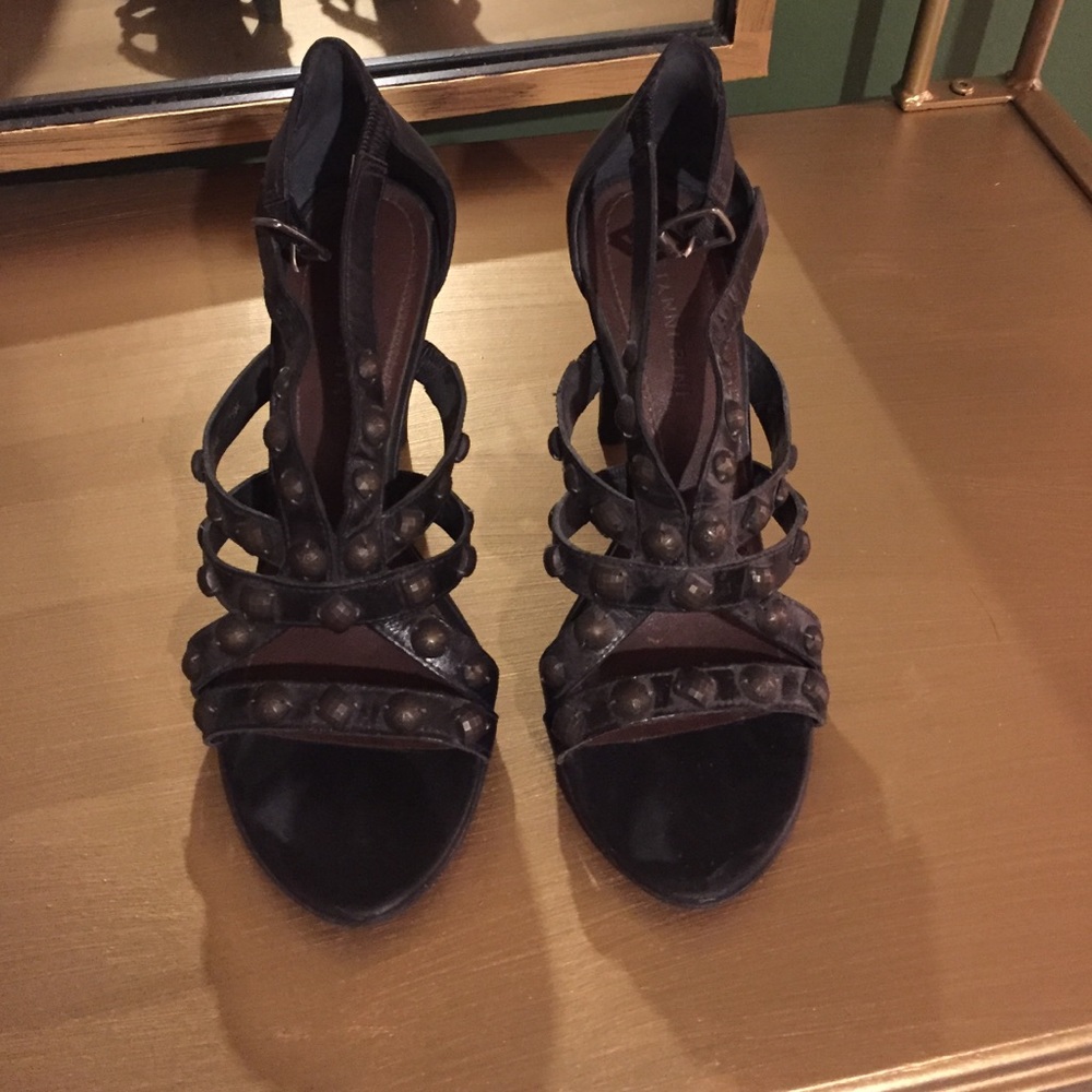 Adorable black studded heels!