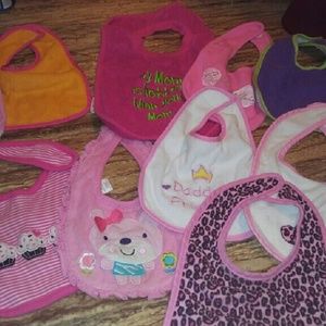 Girl Baby bibs