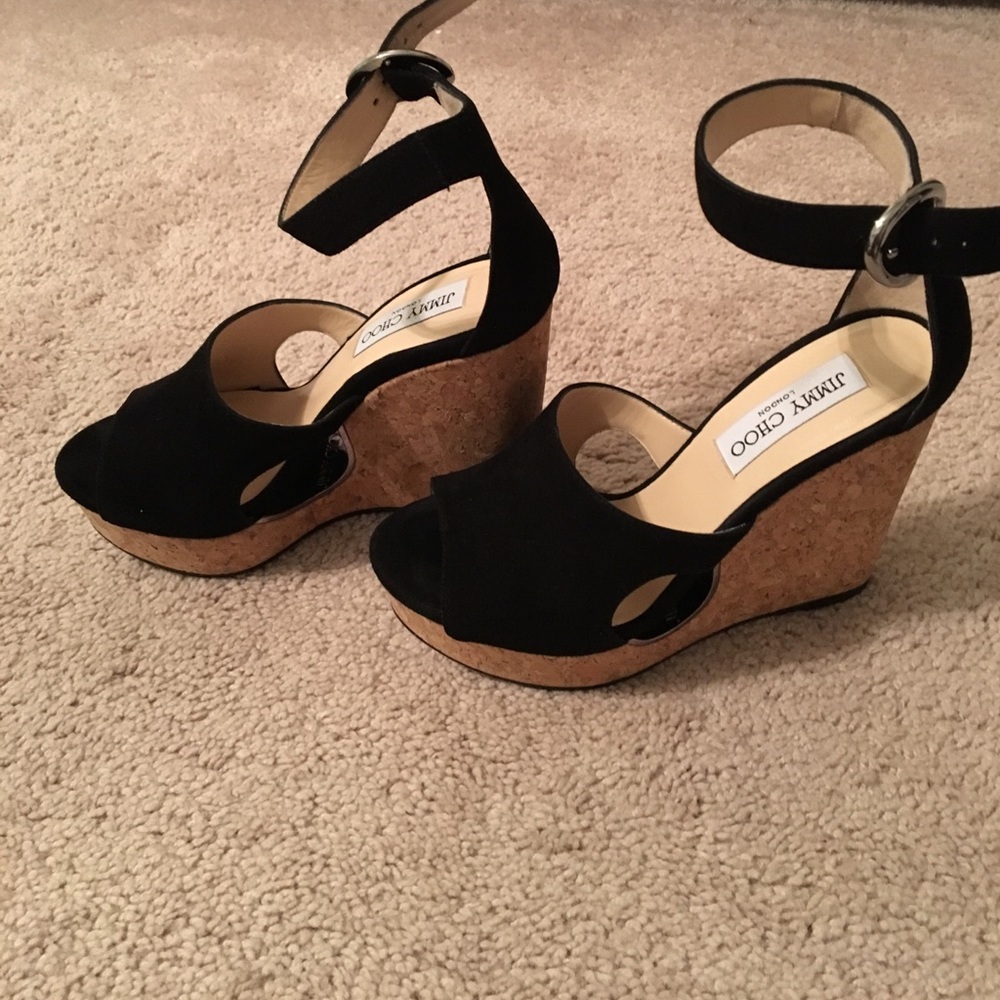 LOWEST PRICE! Jimmy choo wedges - like new! - Picture 2 of 6