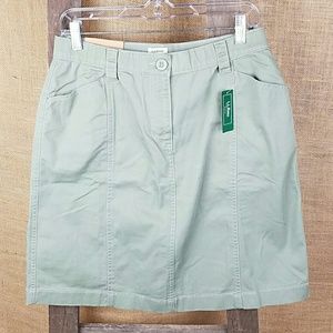 L.L.Bean misses 12P easy stretch skirt twill class