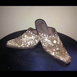 Western CowHide Mules