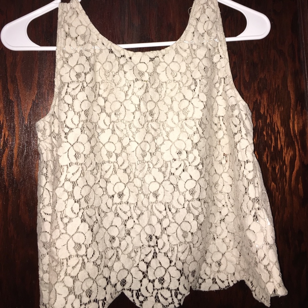 All lace crop top