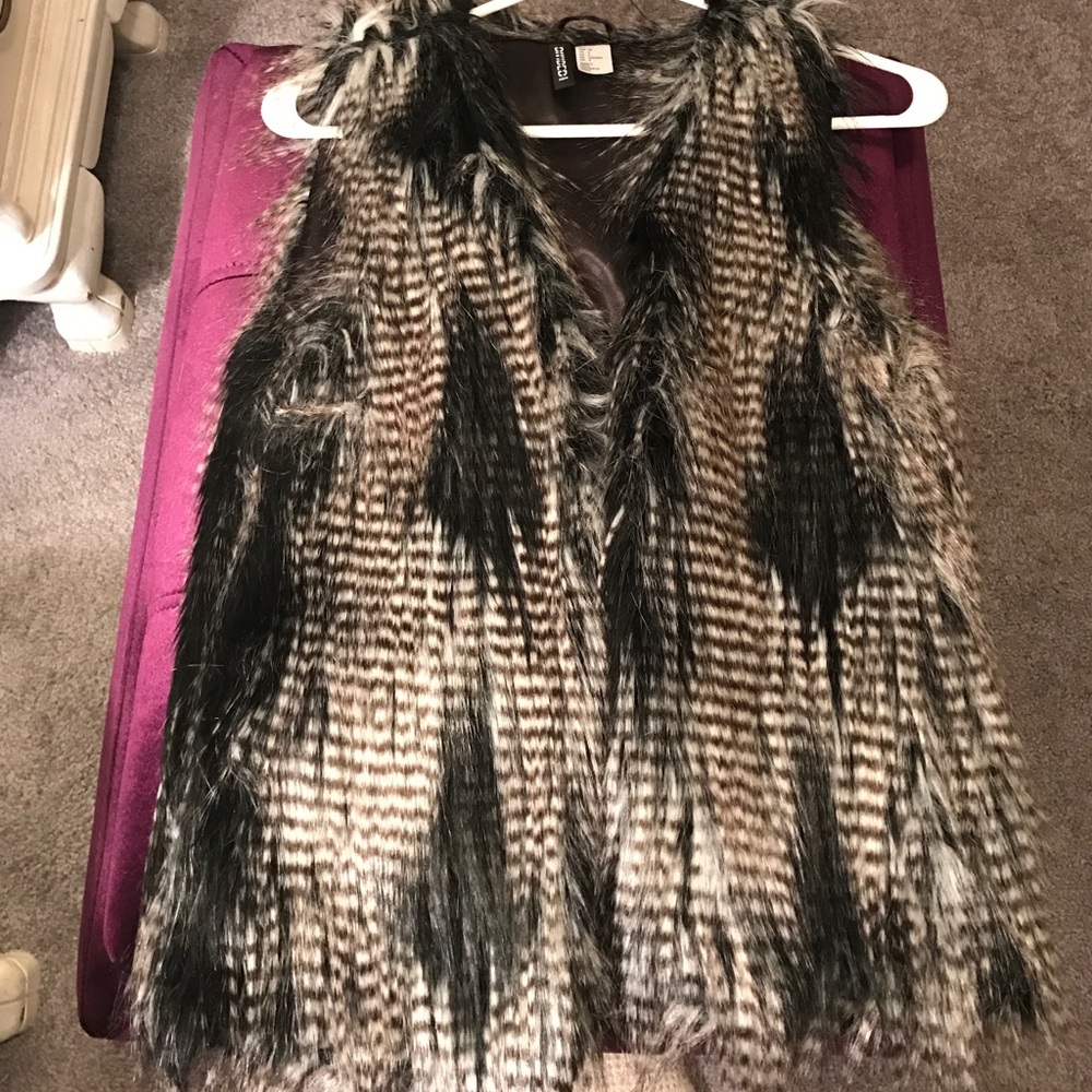 Faux fur vest