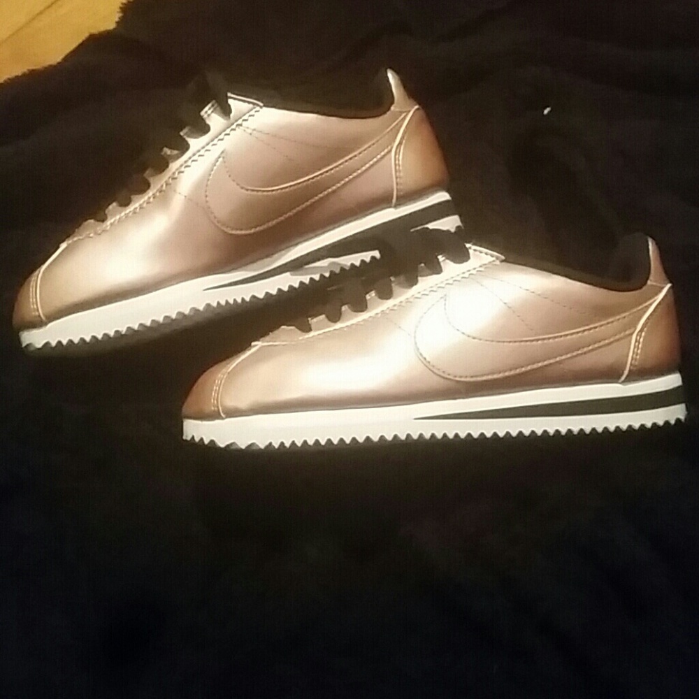 Nike rose gold Cortez Leather