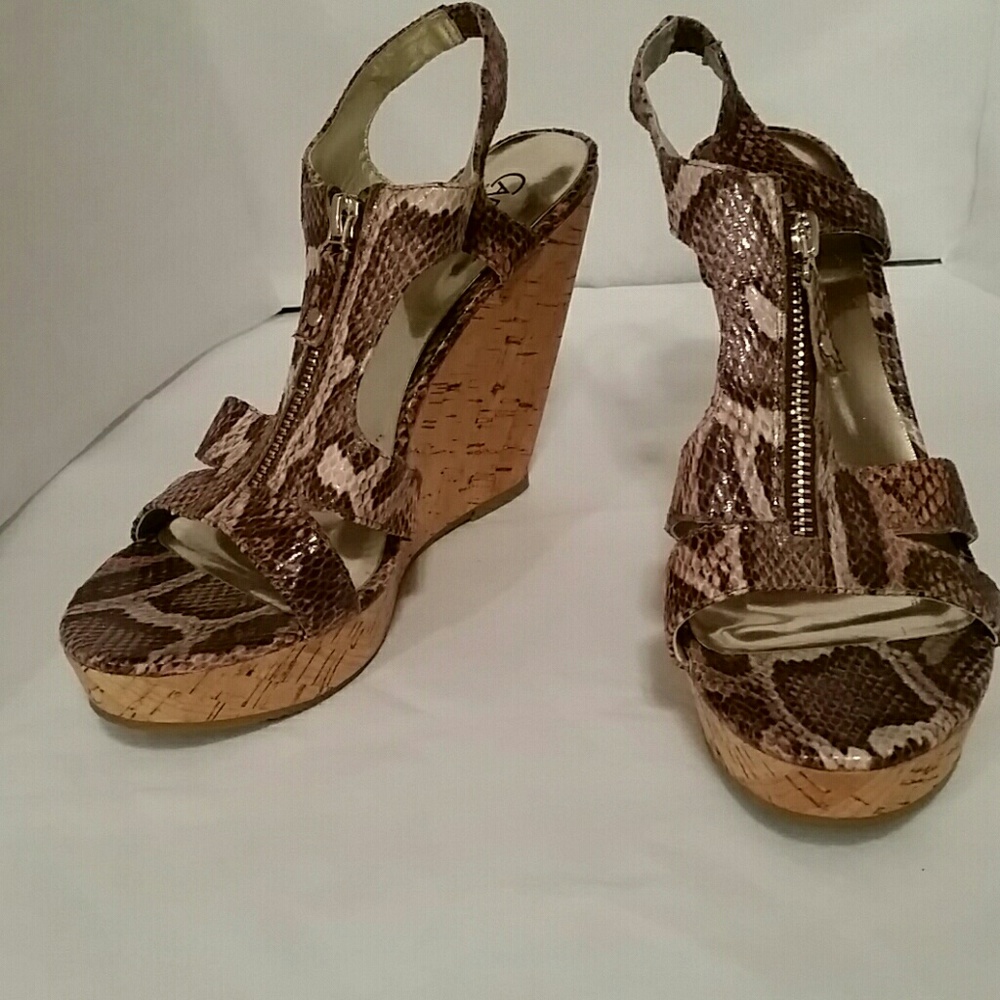 Carlos Cheetah Zip up High Heel Pumps