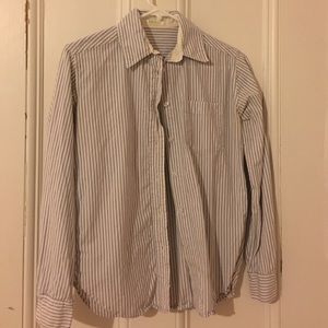 blue stripe button down