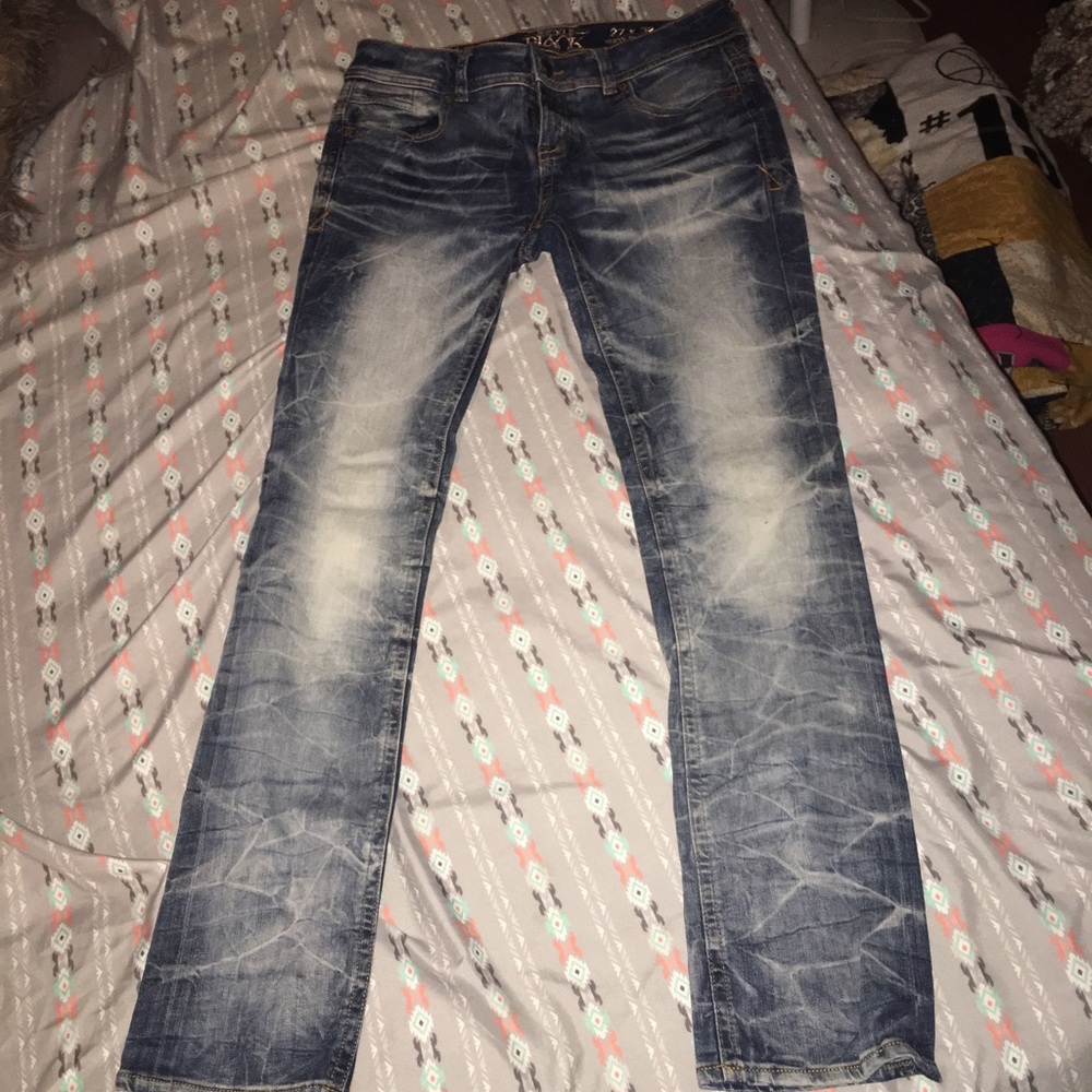 Buckle Black Straight Leg Jeans