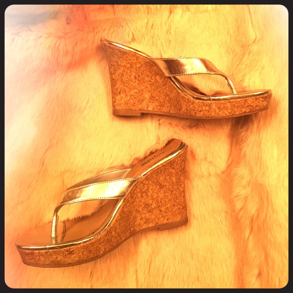 Charlotte Russe Silver Wedge