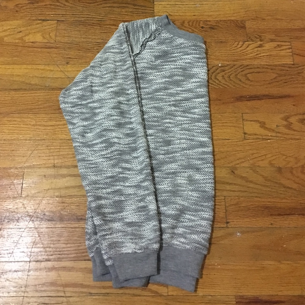 White and grey sweater