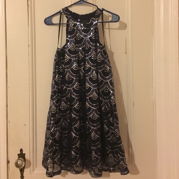 blue semi formal sequin dress - Picture 1 of 2