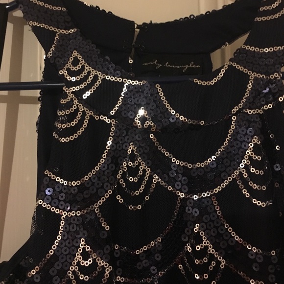 blue semi formal sequin dress - Picture 2 of 2