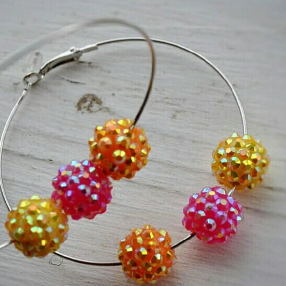 Sherbert Summer Earrings *New handmade by me!