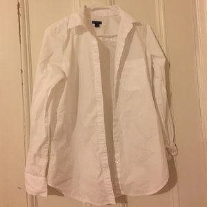 white button down