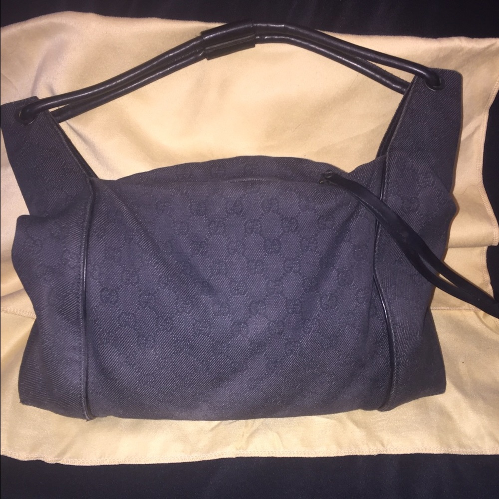 Gucci black denim hobo-SOLD‼️‼️