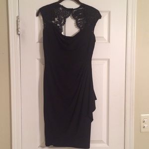 Women's black cocktail dress