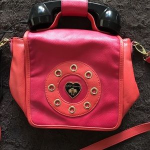 Rare Betsey Johnson Telephone Bag Purse