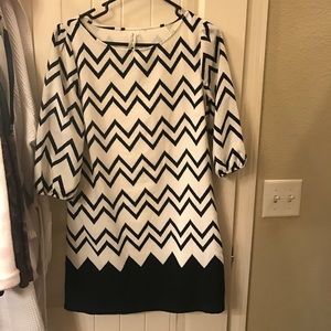 White and black chevron