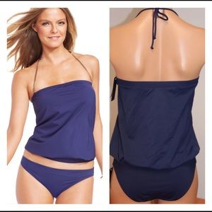 NWT Vince Camuto Halter Tankini Bathing Suit Swim