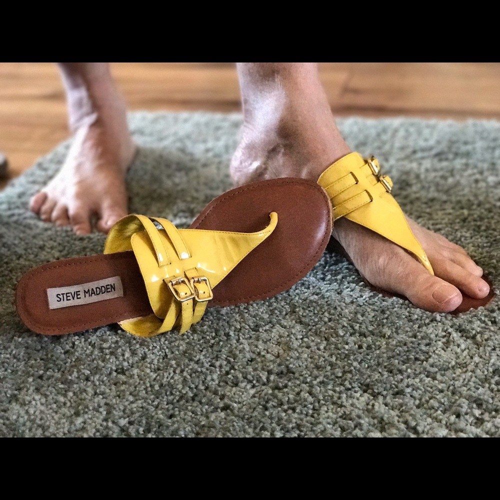 Yellow sandals