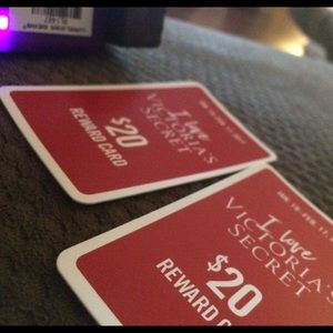 Victoria secrets reward cards $20 each