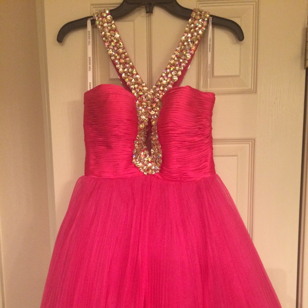 Sherri Hill short prom/ party dress (hot pink)