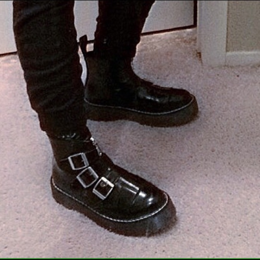 Leather Grunge Booties