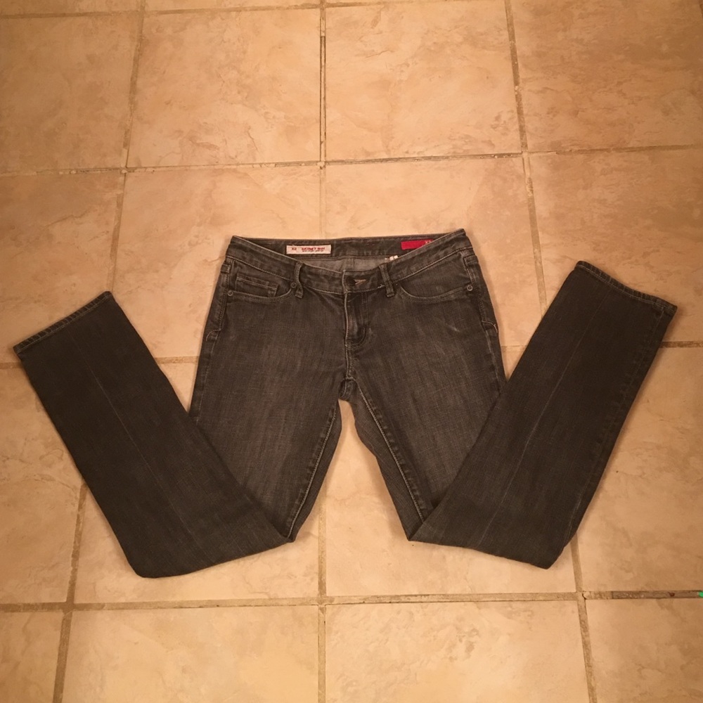 Express Skinny Leg Ultra Low Rise Jeans