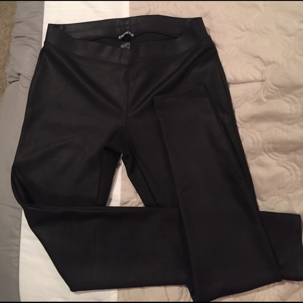 Express faux leather pants