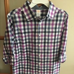 NWT Gymboree Boys Plaid Button Down Shirt