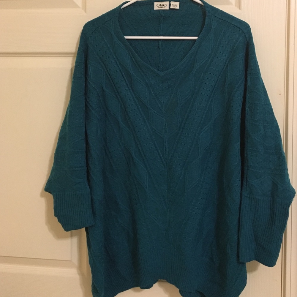 Dark teal sweater