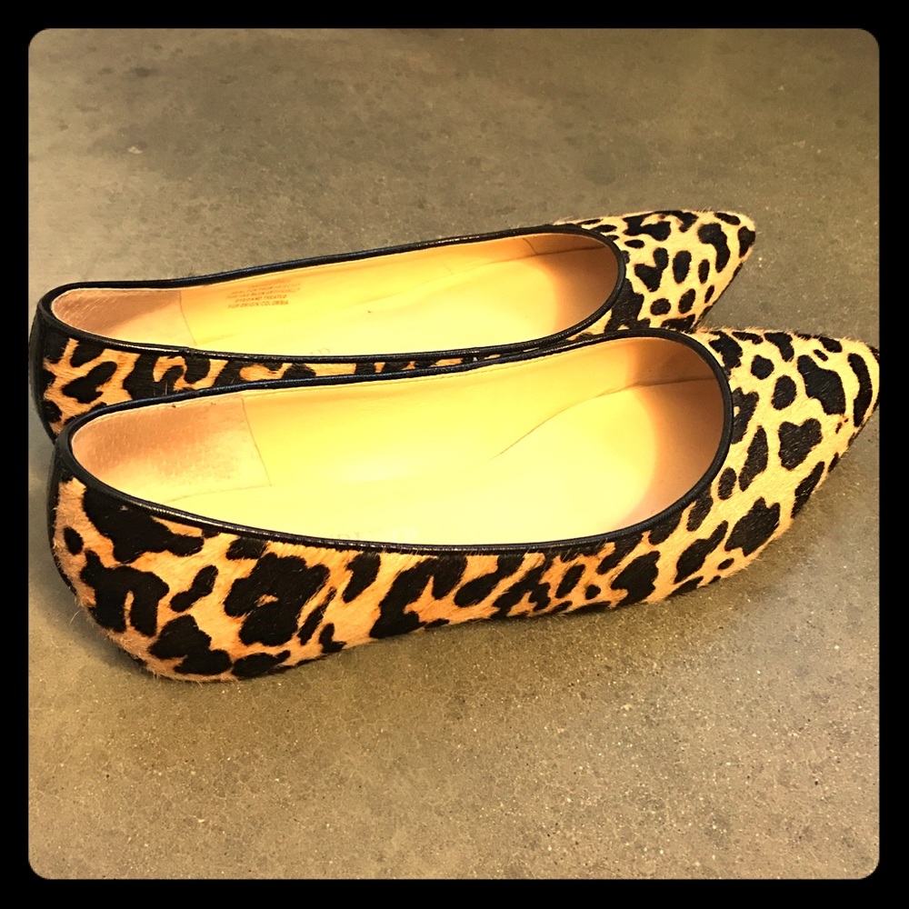 Leopard print ballet flats
