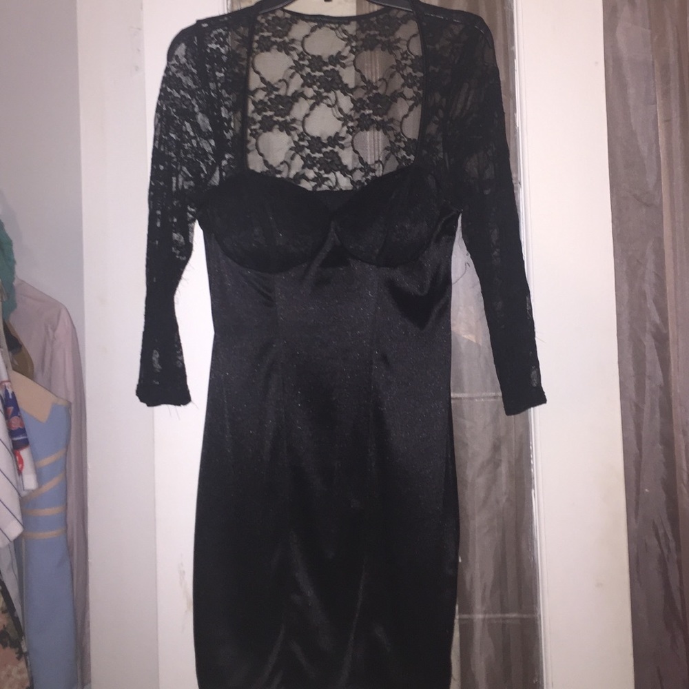 Black cocktail dress