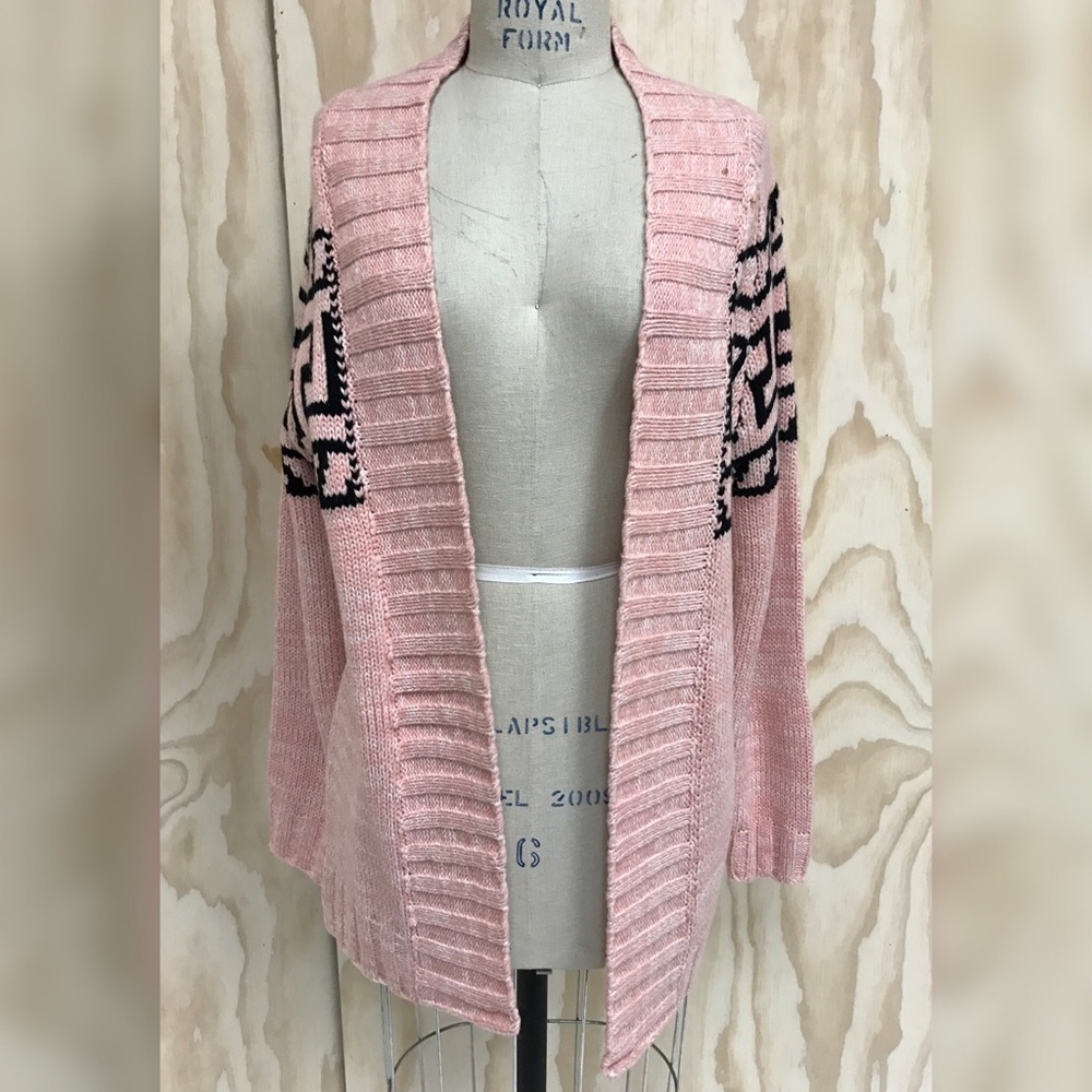 Abstract Print Cardigan