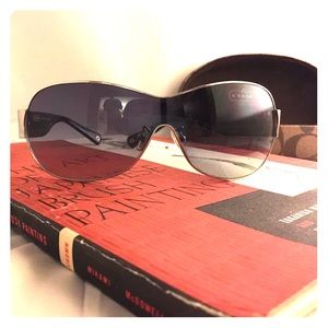 Coach sunglasses black silver